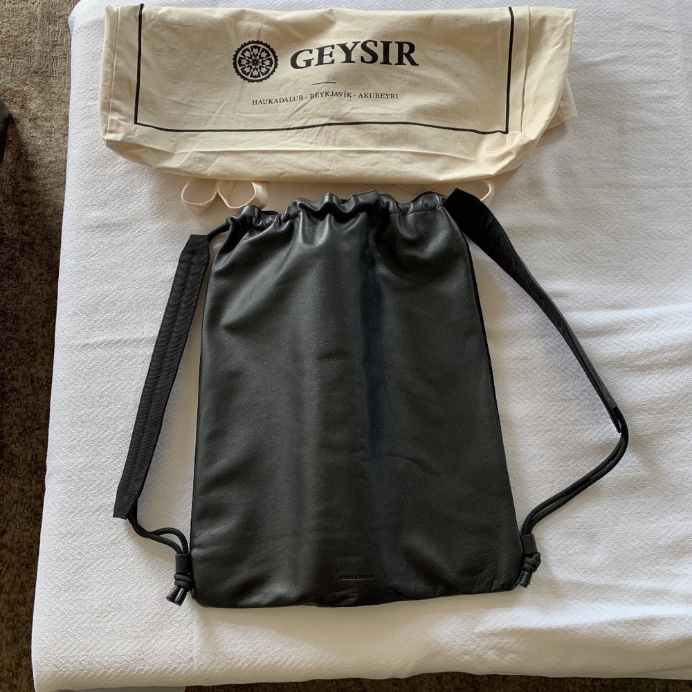 Brand:  Royal Republiq Black Leather Backpack